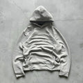 Grey Oakley Embossed Logo Hoodie L