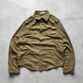 Vintage 00's Khaki Green Military Style Jacket Shacket S