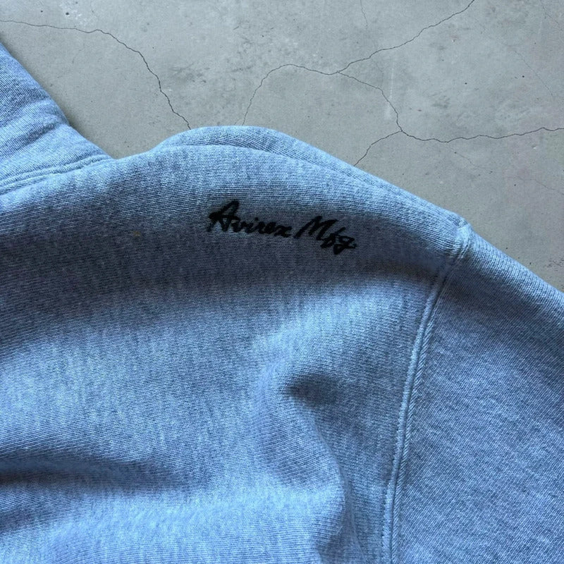 Vintage 00's Grey Avirex Heavyweight Hoodie L