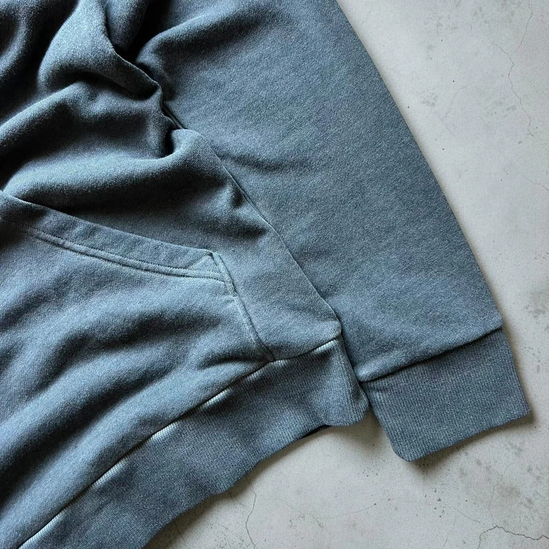 Vintage style Faded Grey Oakley Hoodie M