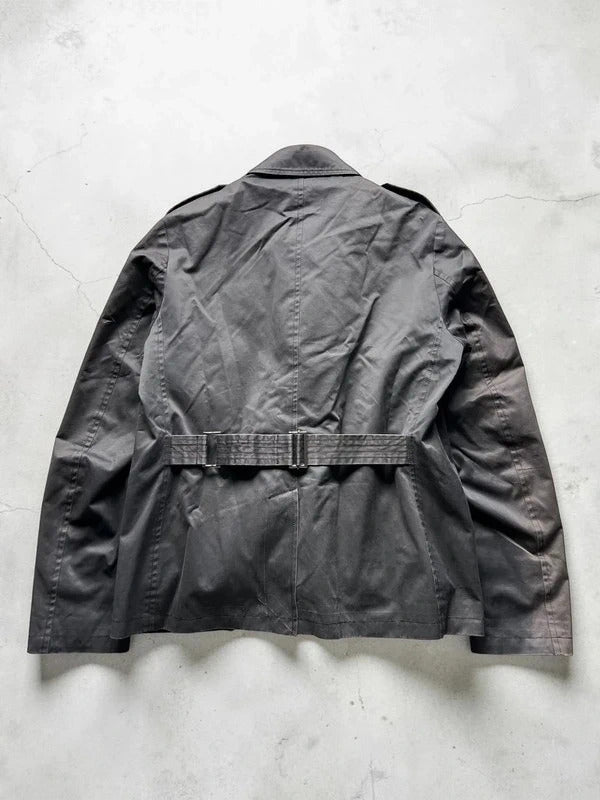 Women's Vintage 00's Dark Grey Brown Beams Japan Jacket S