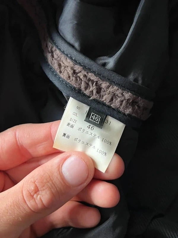 Women's Vintage 00's Dark Grey Brown Beams Japan Jacket S