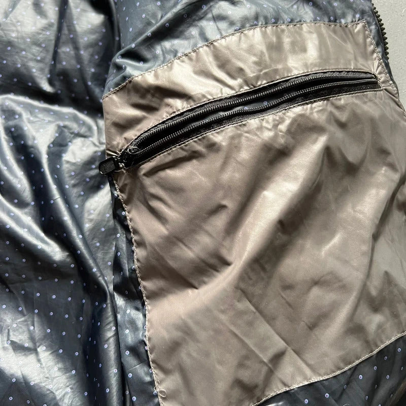 Grey Beams Japan Hooded Feather Puffer Jacket Coat M