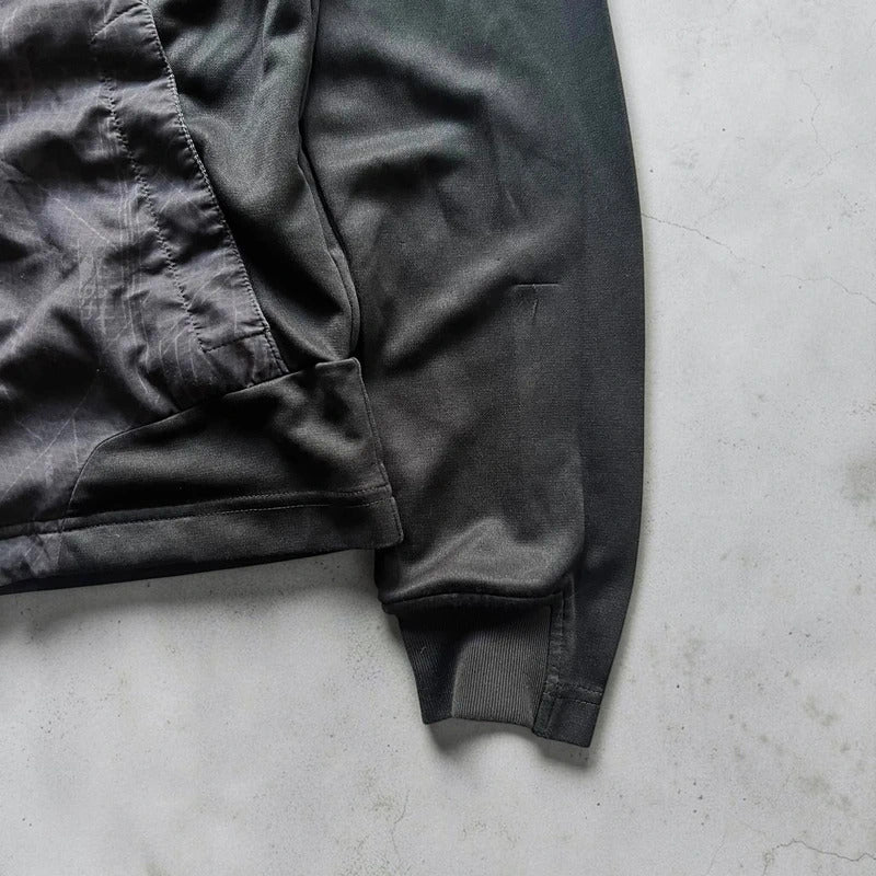 Vintage 00's Oakley Black Grey Technical Track Jacket S