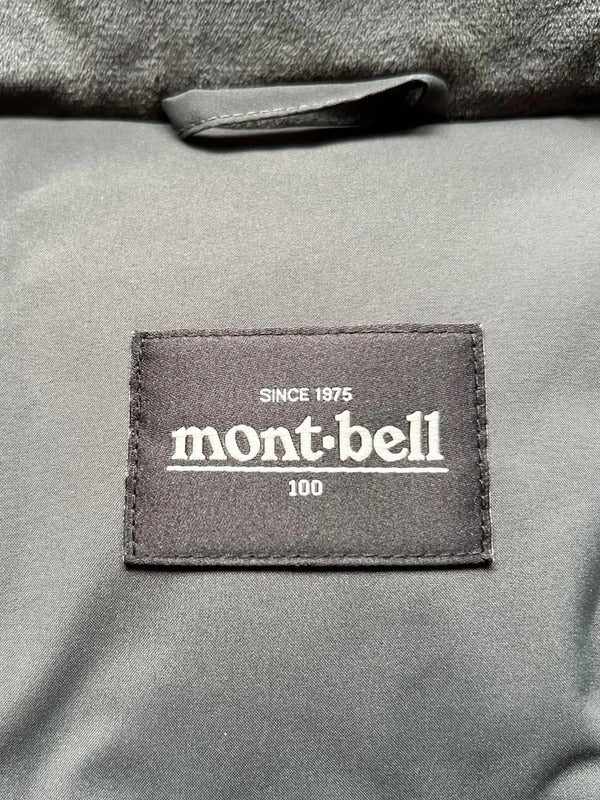 Dark Grey Montbell Water Repellent Puffer Jacket Coat L