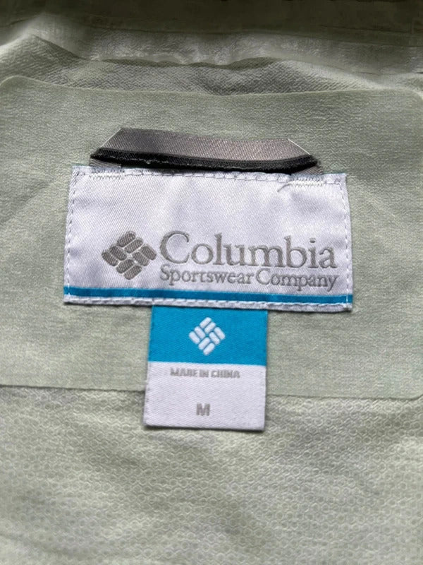 Columbia Light Green Translucent Lightweight Jacket XS