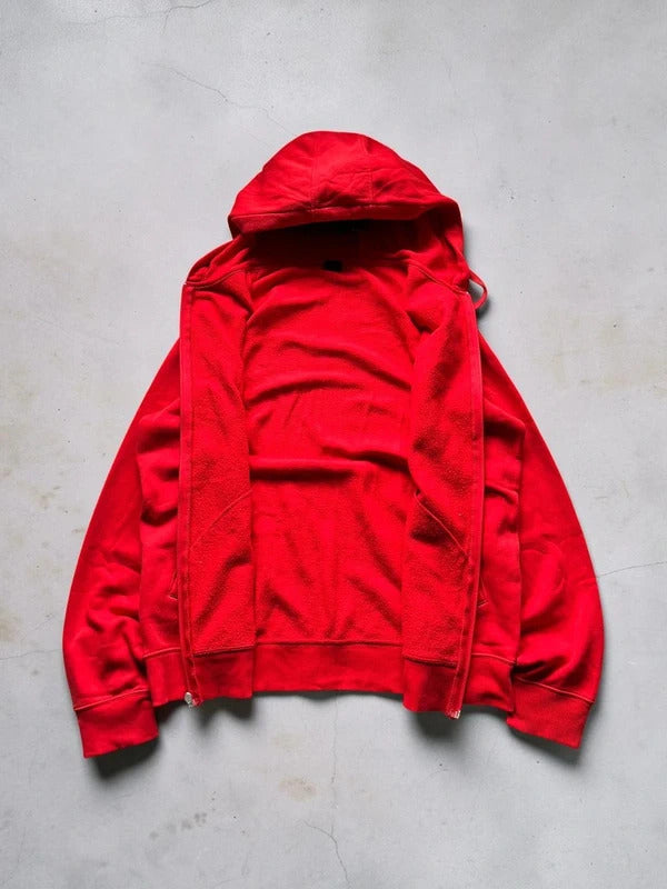Vintage 00's Red Oakley Logo Zip up Hoodie M