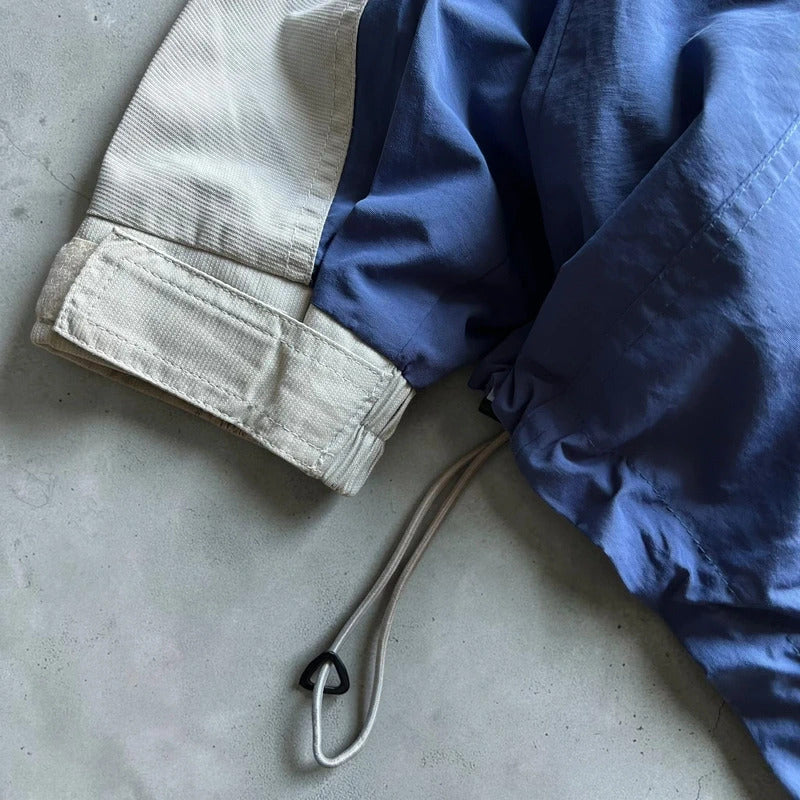Vintage 00's Columbia Blue White Water Resistant Windbreaker Jacket L