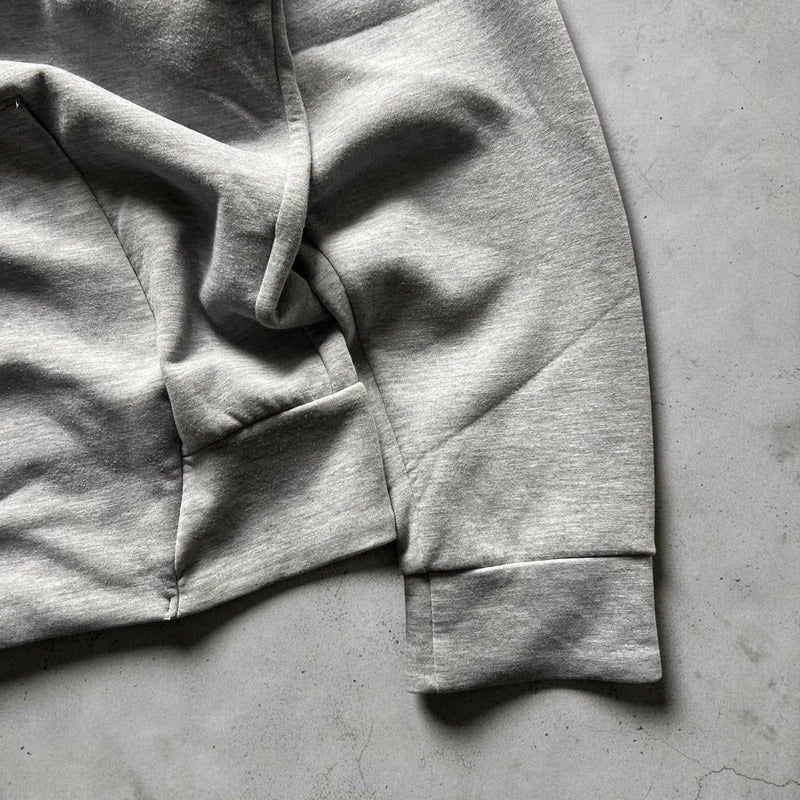 Grey Oakley Embossed Logo Hoodie L