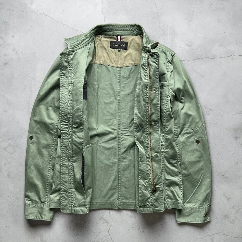 Vintage 00's Khaki Green Military Style Jacket S
