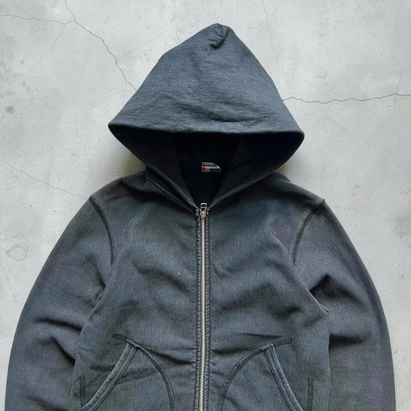 Vintage 00s Black Avirex Zip Up Hoodie S