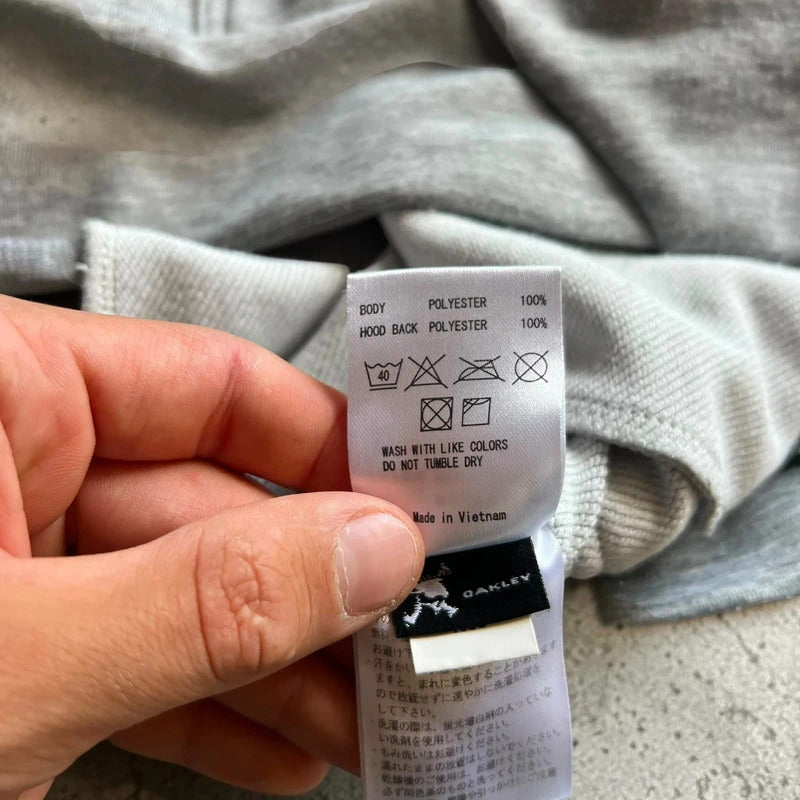 Oakley Ohydrolix Grey Drawstring Hoodie S