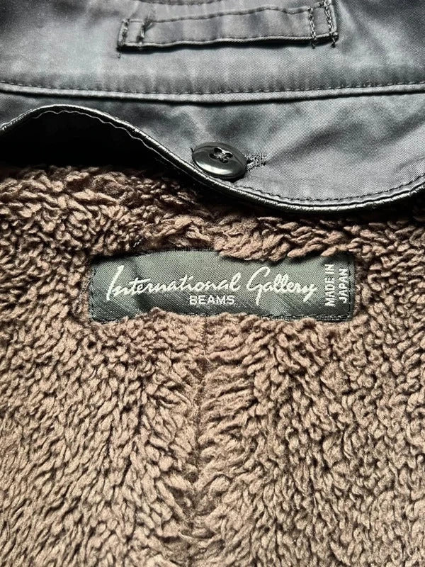 Women's Vintage 00's Dark Grey Brown Beams Japan Jacket S
