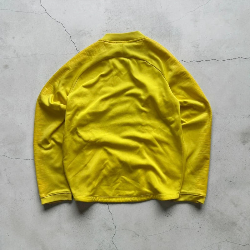 Kids Yellow Nike Brazil Football Track Jacket M