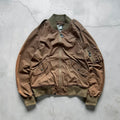 Brown Avirex MA-1 Military Bomber Jacket M