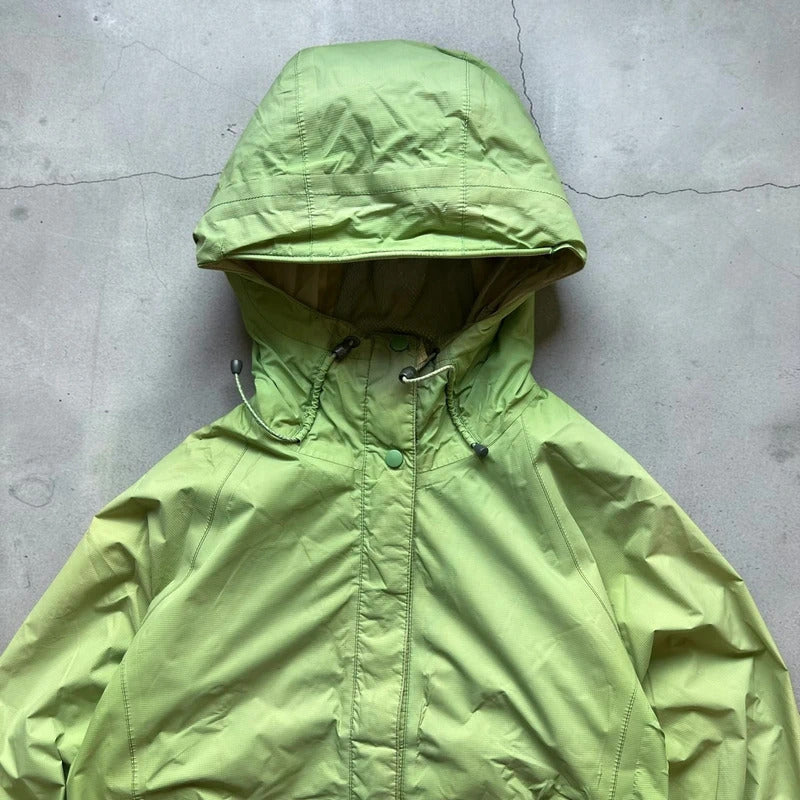 Women's Vintage 00's LL Bean Green Lightweight Gortex Jacket S