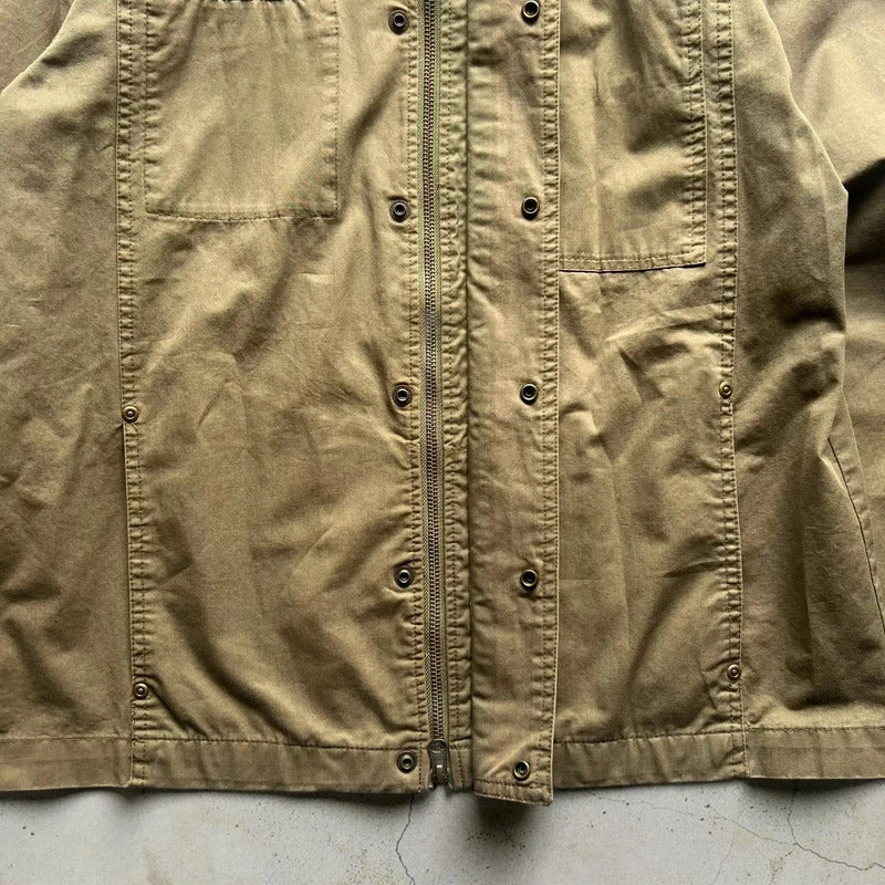 Khaki Green Beams Heart Military Style Jacket S