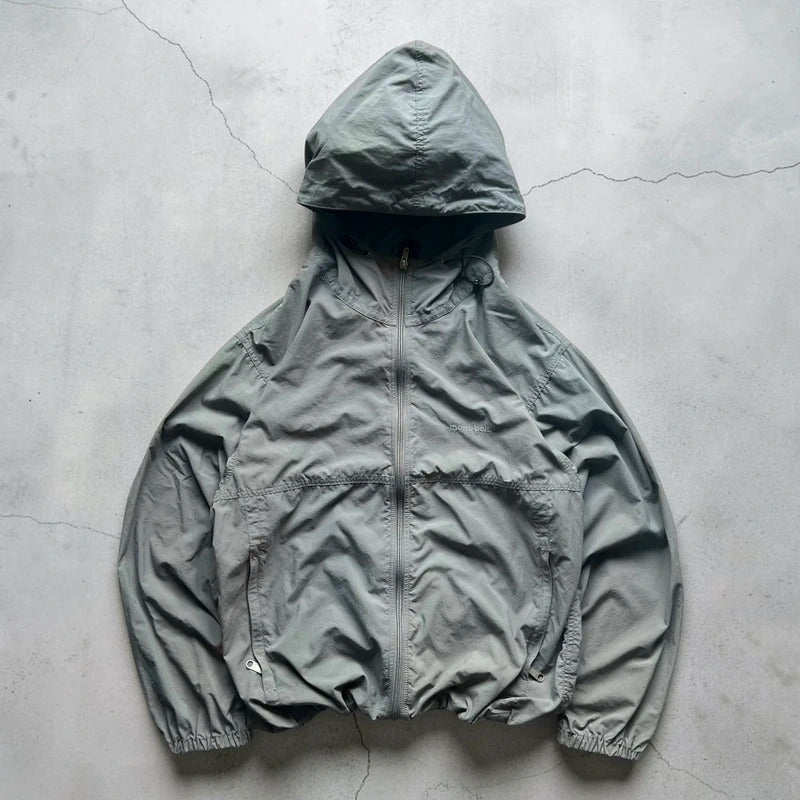 Grey Montbell Water Resistant Lightweight Jacket Coat M