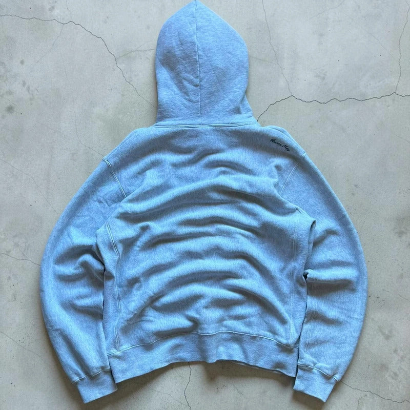 Vintage 00's Grey Avirex Heavyweight Hoodie L