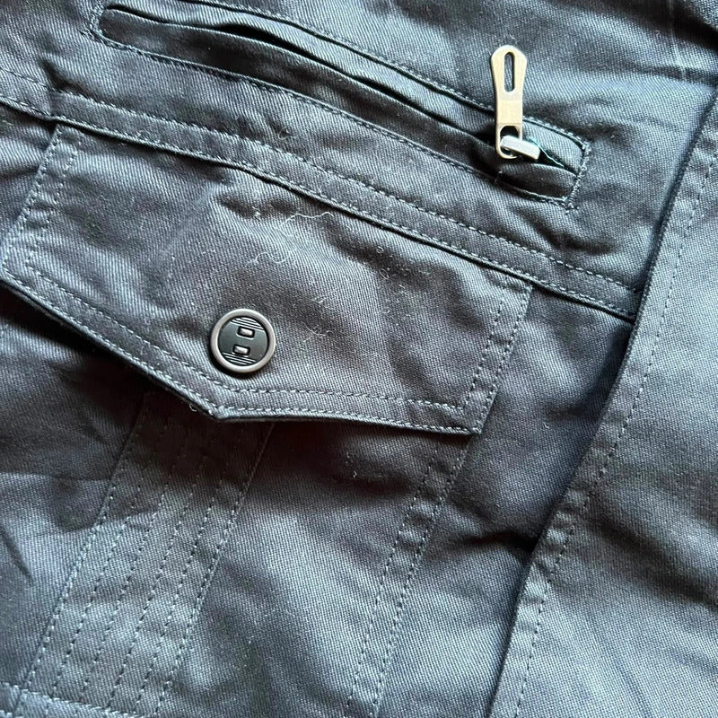 Vintage 00's Black Military Style Technical Utility Jacket XL