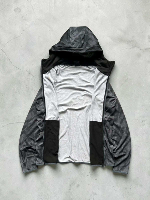 Black Grey Camo Oakley Zip up Hoodie Jacket M