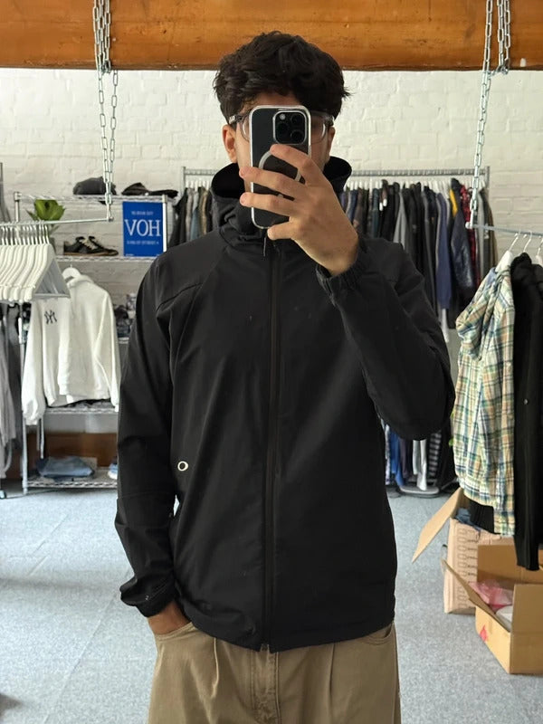 Navy Blue Oakley Zip up Water Resistant Jacket M