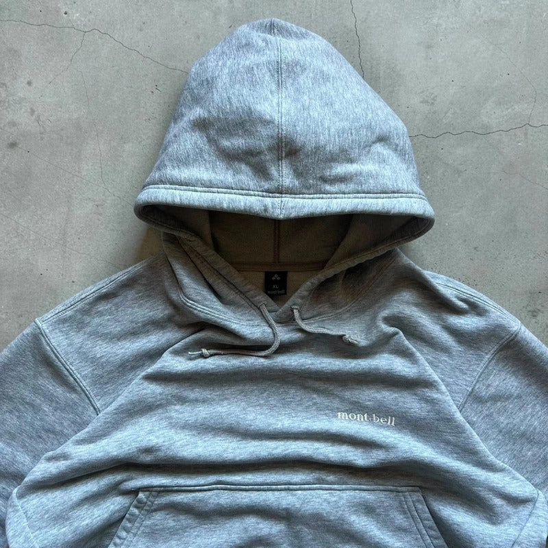 Vintage Light Grey Montbell Hoodie M