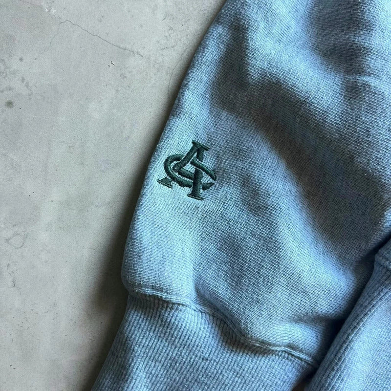 Vintage 00's Grey Avirex Heavyweight Hoodie L