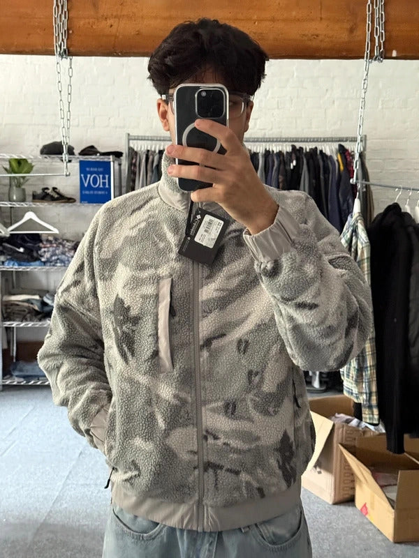 Columbia Reversible Fleece Camo Grey Jacket BNWT XS
