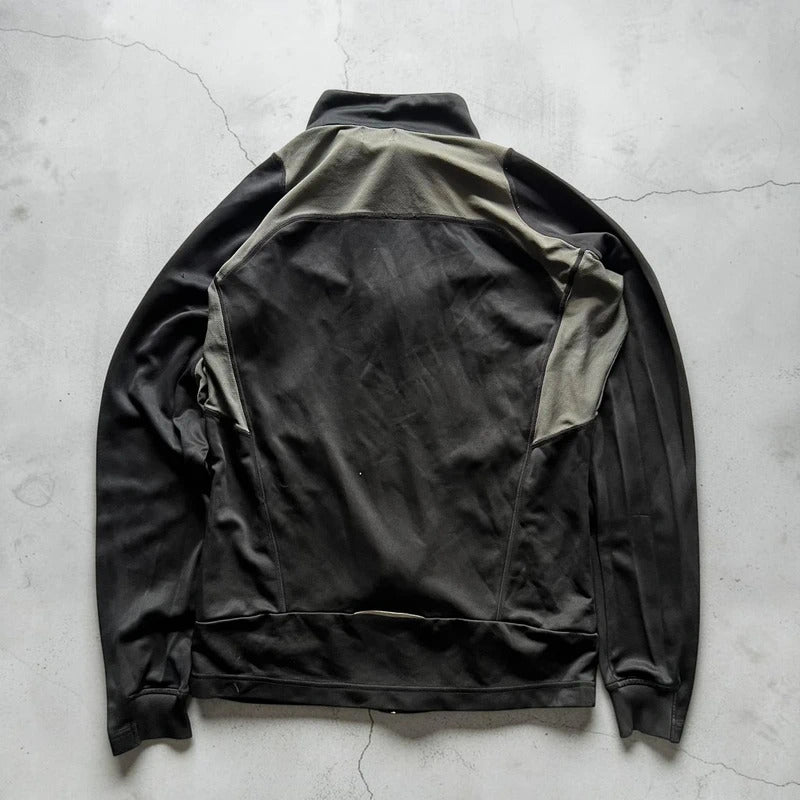 Vintage 00's Oakley Black Grey Technical Track Jacket S