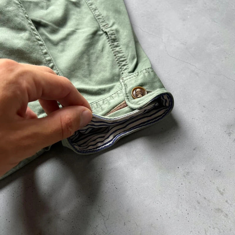 Vintage 00's Khaki Green Military Style Jacket S