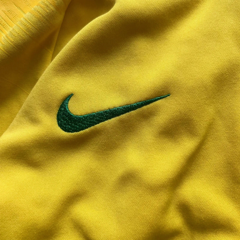 Kids Yellow Nike Brazil Football Track Jacket M
