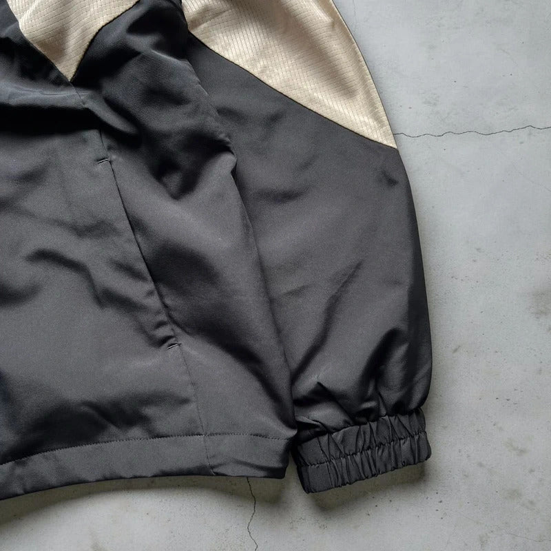 Black and White Oakley Two-Tone Track Jacket S