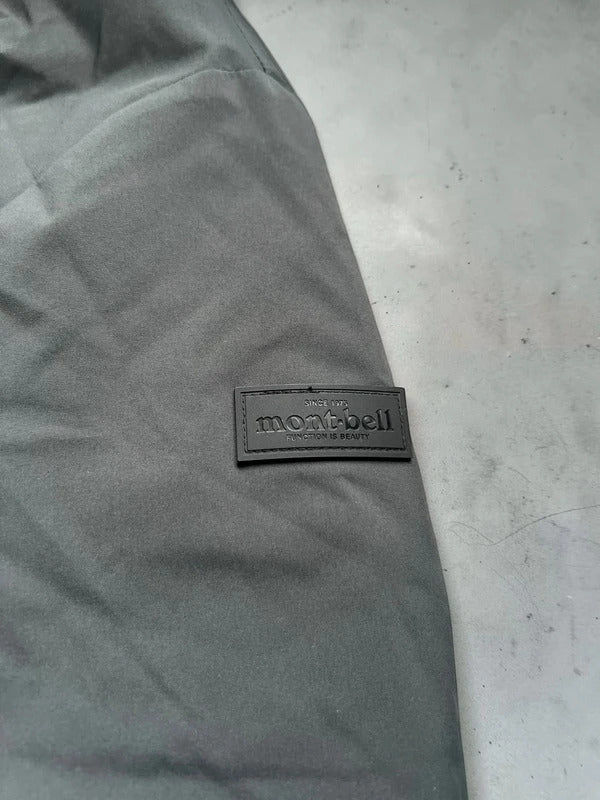 Dark Grey Montbell Water Repellent Puffer Jacket Coat L