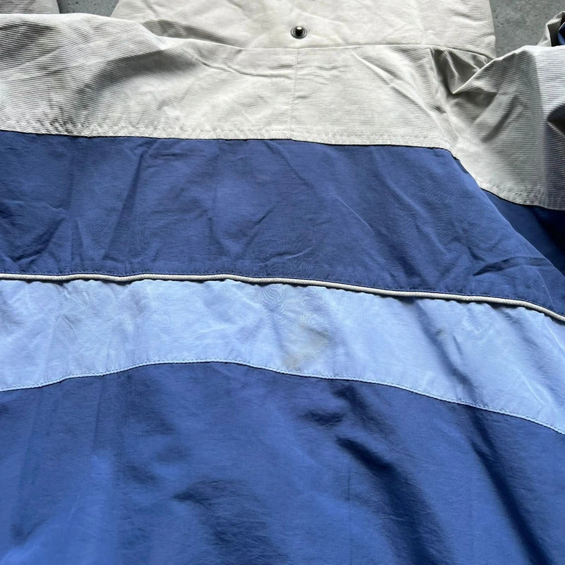 Vintage 00's Columbia Blue White Water Resistant Windbreaker Jacket L