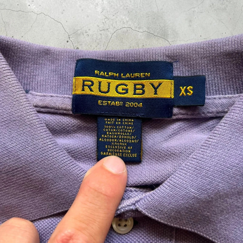 Lilac Ralph Lauren Rugby Polo Shirt XS