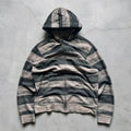 Grey Dark Grey Oakley Striped Full Zip Hoodie S
