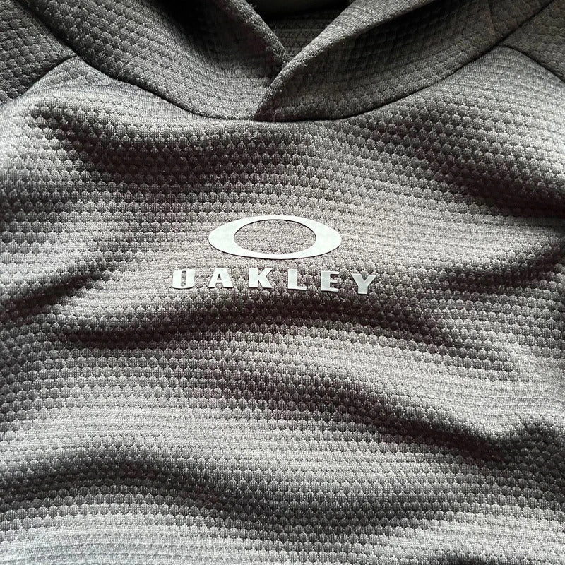 Black Oakley Textured Performance Fit Hoodie M