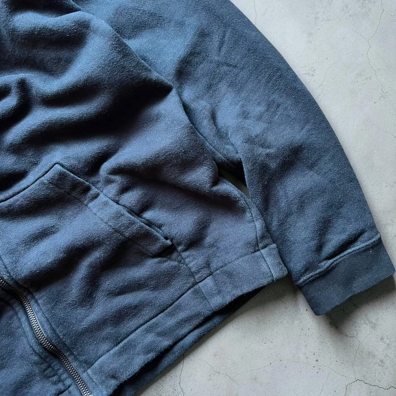 Vintage 00's Faded Black Nike Zip up Hoodie Jacket