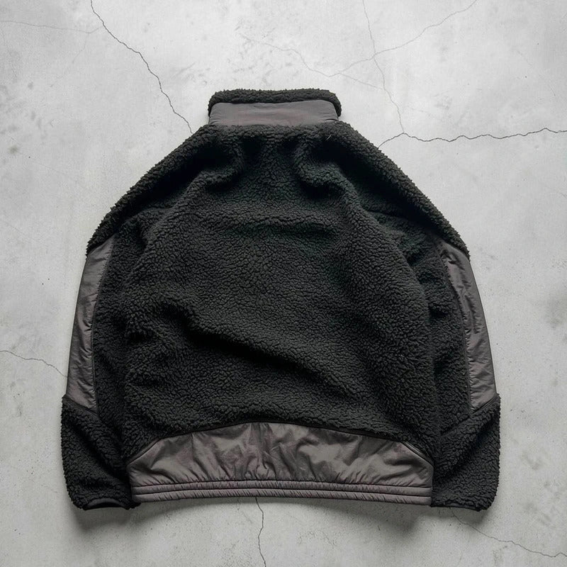 Vintage 00’s Black Oakley Technical Sherpa Fleece Jacket S