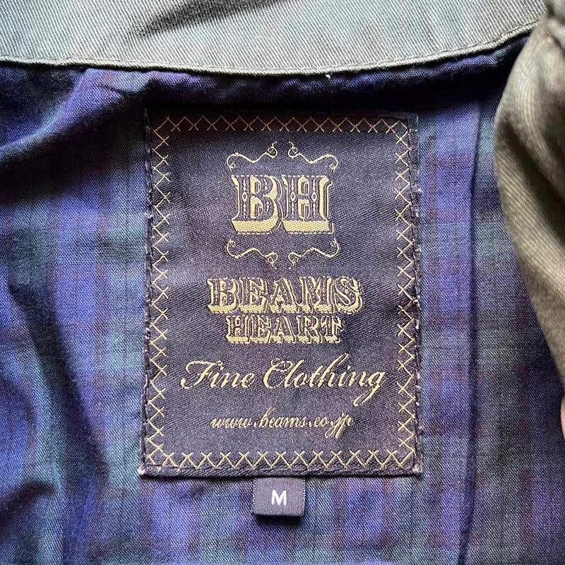 Khaki Beams Hearts Utility Field Jacket M