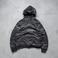 Dark Grey Oakley Camo Zip up Hoodie Jacket XL