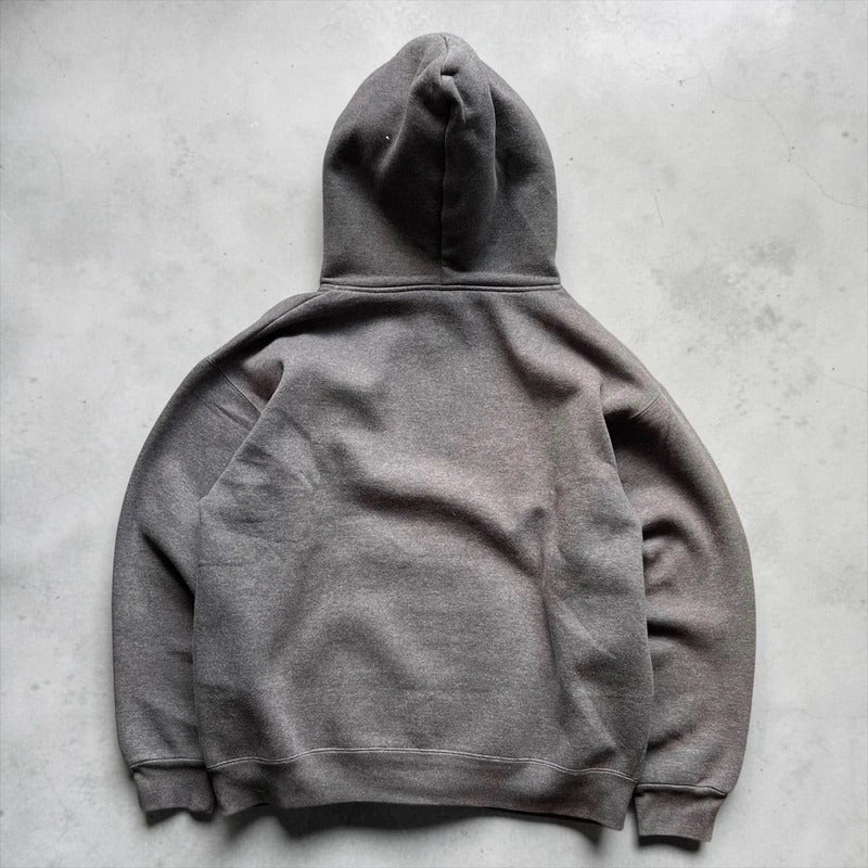 Vintage 00’s Grey Avirex Heavyweight Pullover Hoodie M