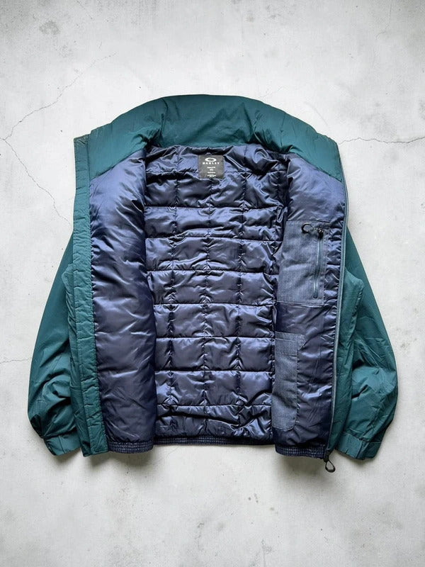 Technical Blue Oakley Puffer Jacket Coat L