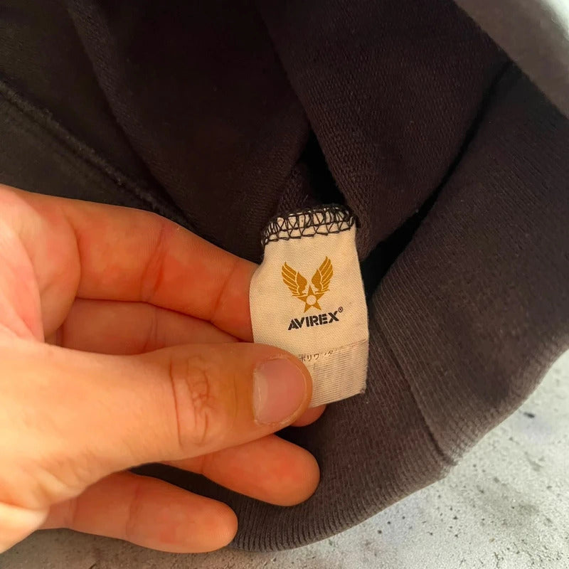 Vintage 00’s Black Avirex USA Flag Hoodie S
