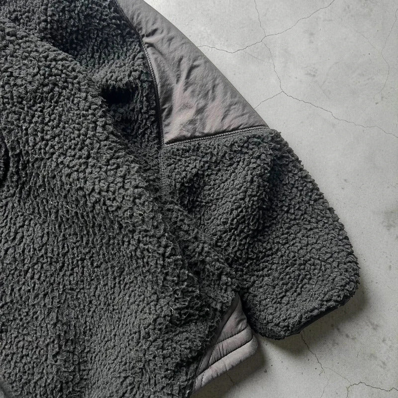 Vintage 00’s Black Oakley Technical Sherpa Fleece Jacket S