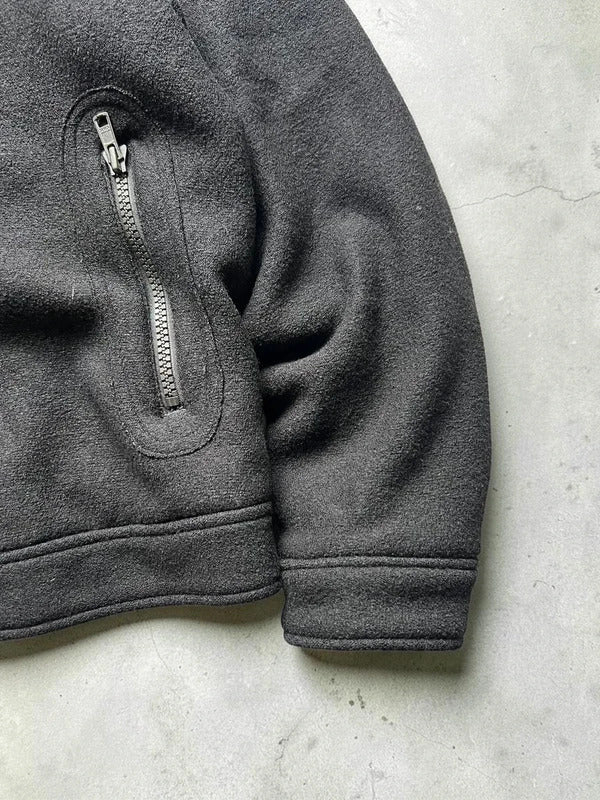 Beams Wool Fleece Hooded Jacket S