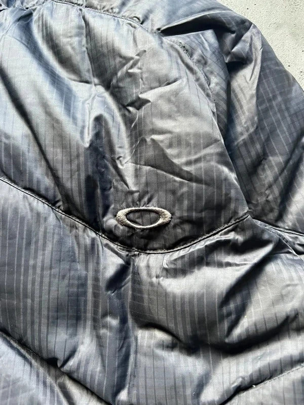 Vintage 00's Black Oakley Down Puffer Jacket Coat S