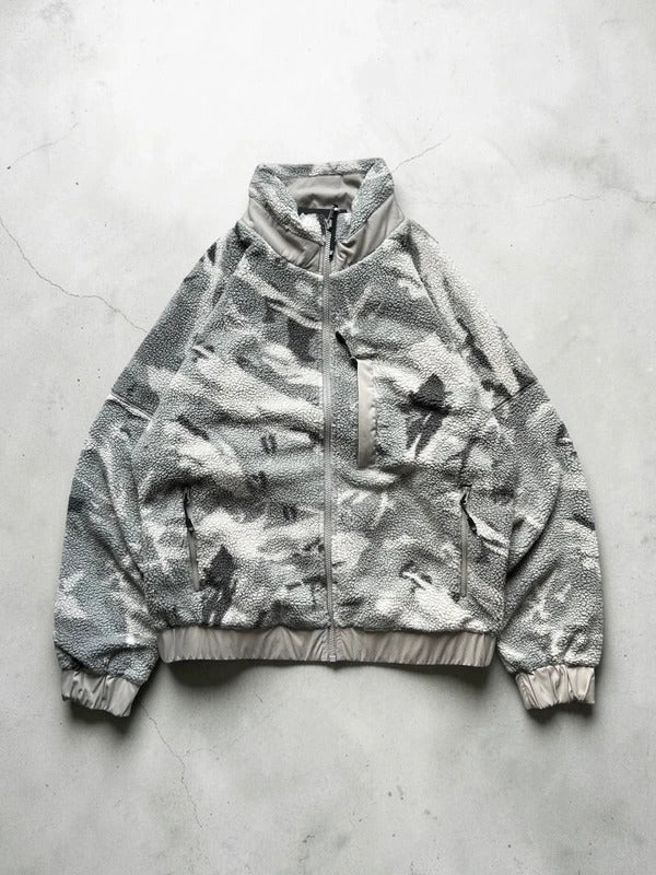 Columbia Reversible Fleece Camo Grey Jacket BNWT XS