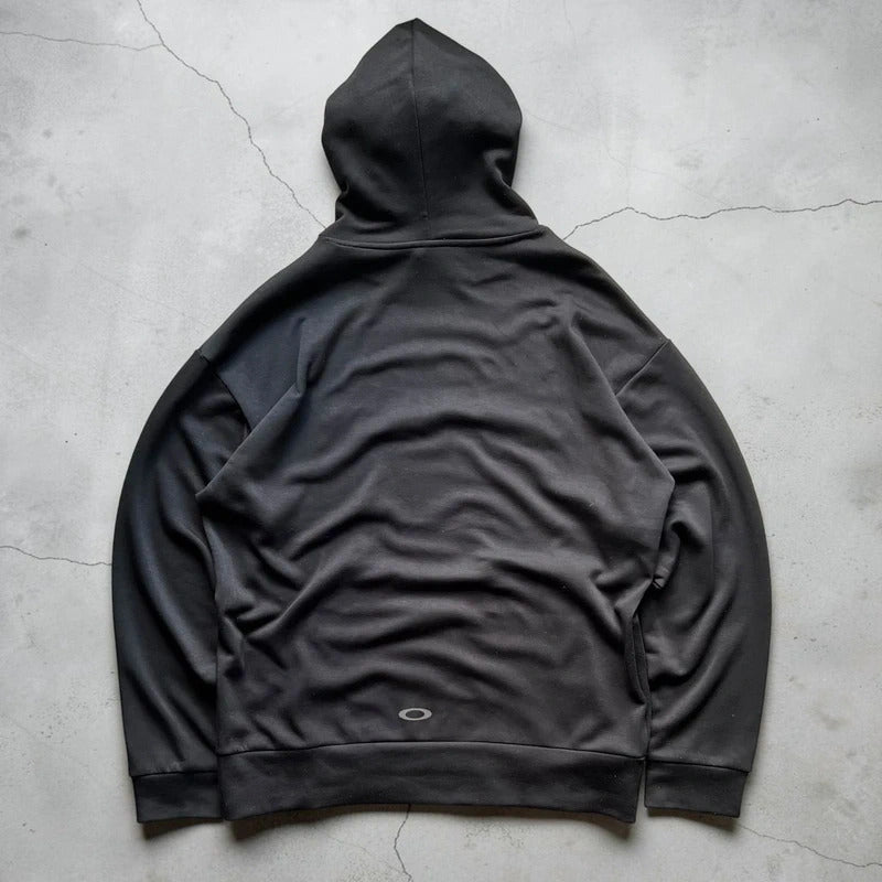 Black Oakley Embossed Logo Hoodie M